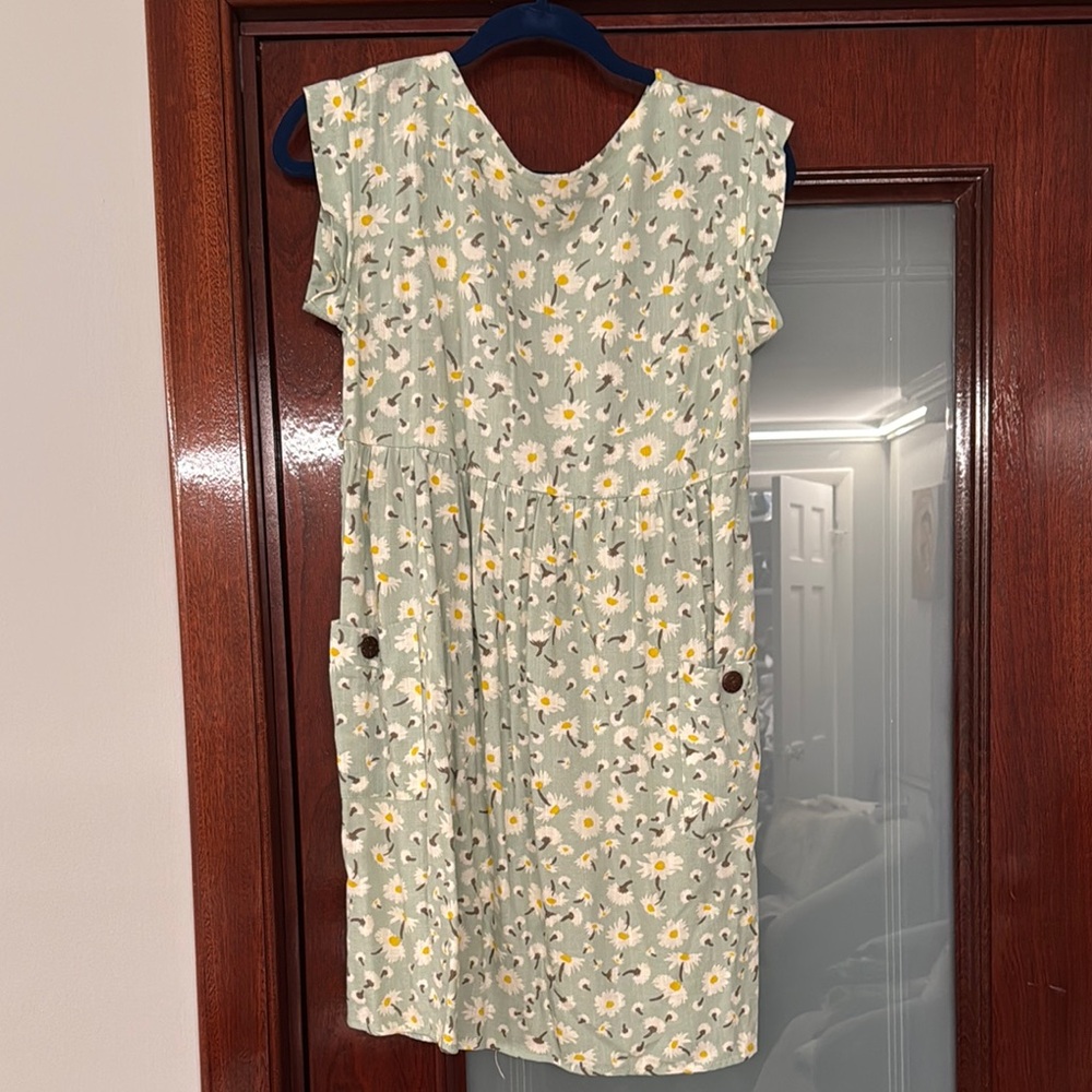 Floral Green Dress